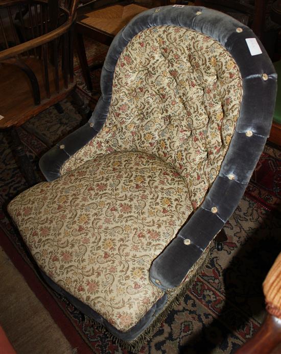 Button back nursing chair